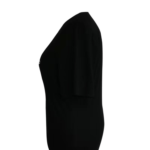 Last One! Faith Rhinestone Plus Size Casual Letter Print T-shirt | Black | Size - Picture 5 of 8